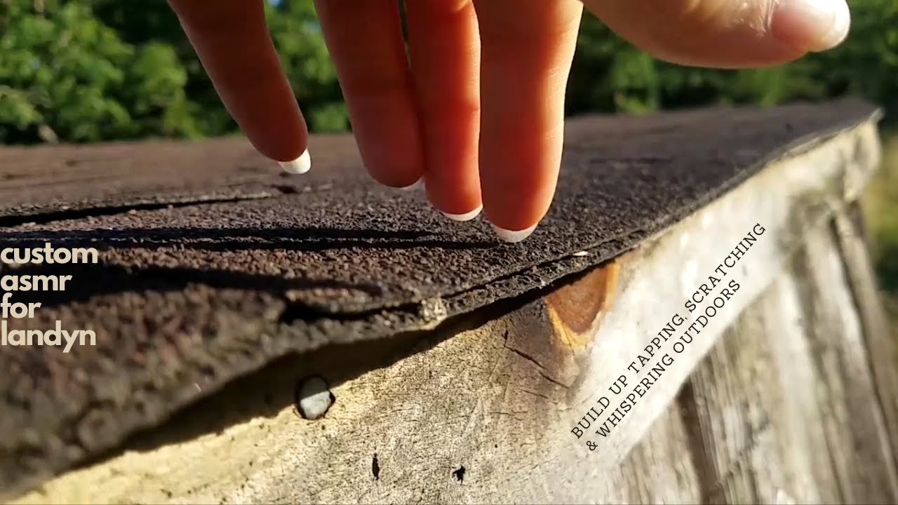 outdoor lo-fi ASMR🥳 | For Landyn! build up tapping, scratching, whispering & more! 💤🌳🌻
