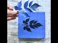 Encaustic + Leaf Stencil Demo