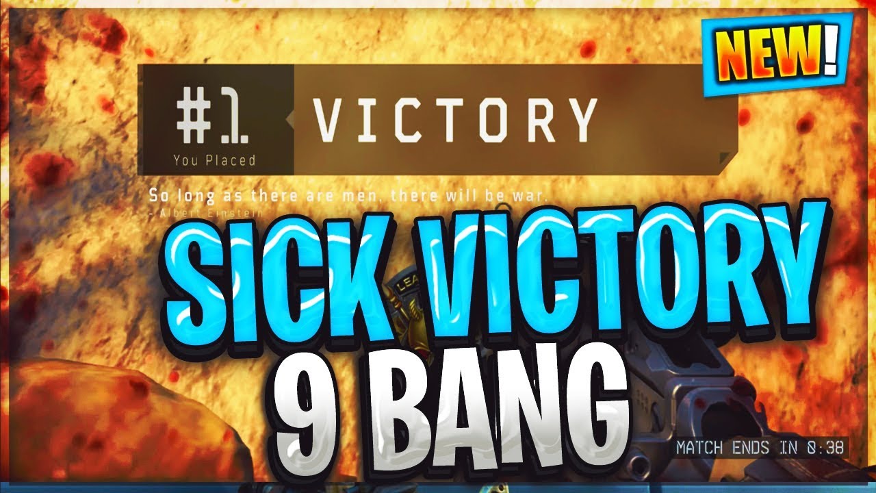 Black Ops 4 Blackout Win Victory Royale Sudden Death 9 Bang Kill Youtube