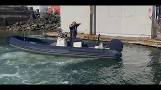 Getting into trouble on a twin engine boat...