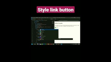 style link and button 🔘#shorts #coding