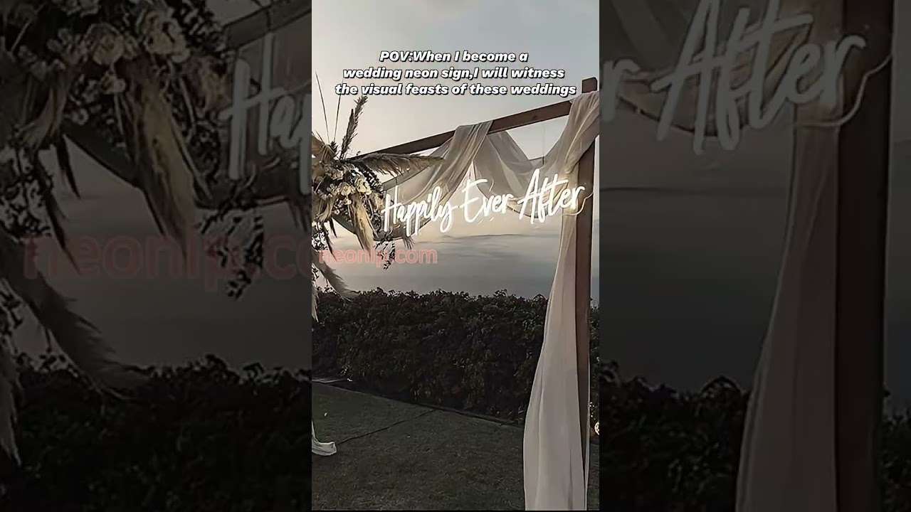 Light up your love journey with our personalized wedding neon signs 