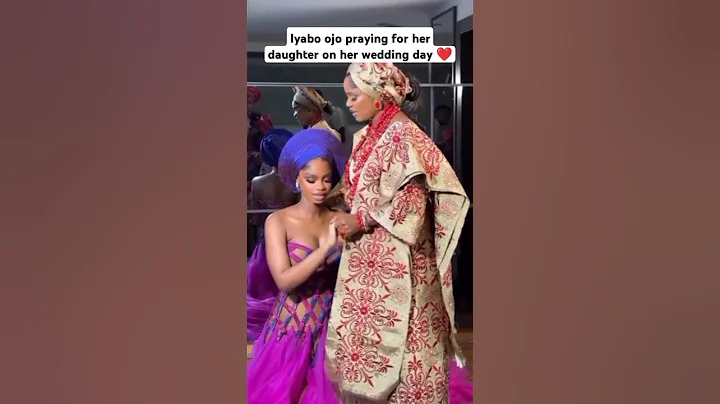 Actress Iyabo Ojo praying for her daughter on her wedding day #wedding #nigerianwedding