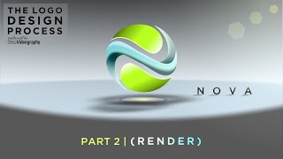 🌟 LOGO DESIGN PROCESS - RENDER TUTORIAL Parte 2 DelcaVideography