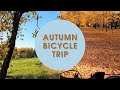 Autumn bicycle trip in Pushkin