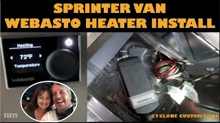 Webasto Heater Install Under the Sprinter Van Seat-PERFECT!