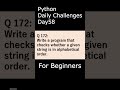 Python Daily Challenges Day058 For Beginners #programming #python #beginners