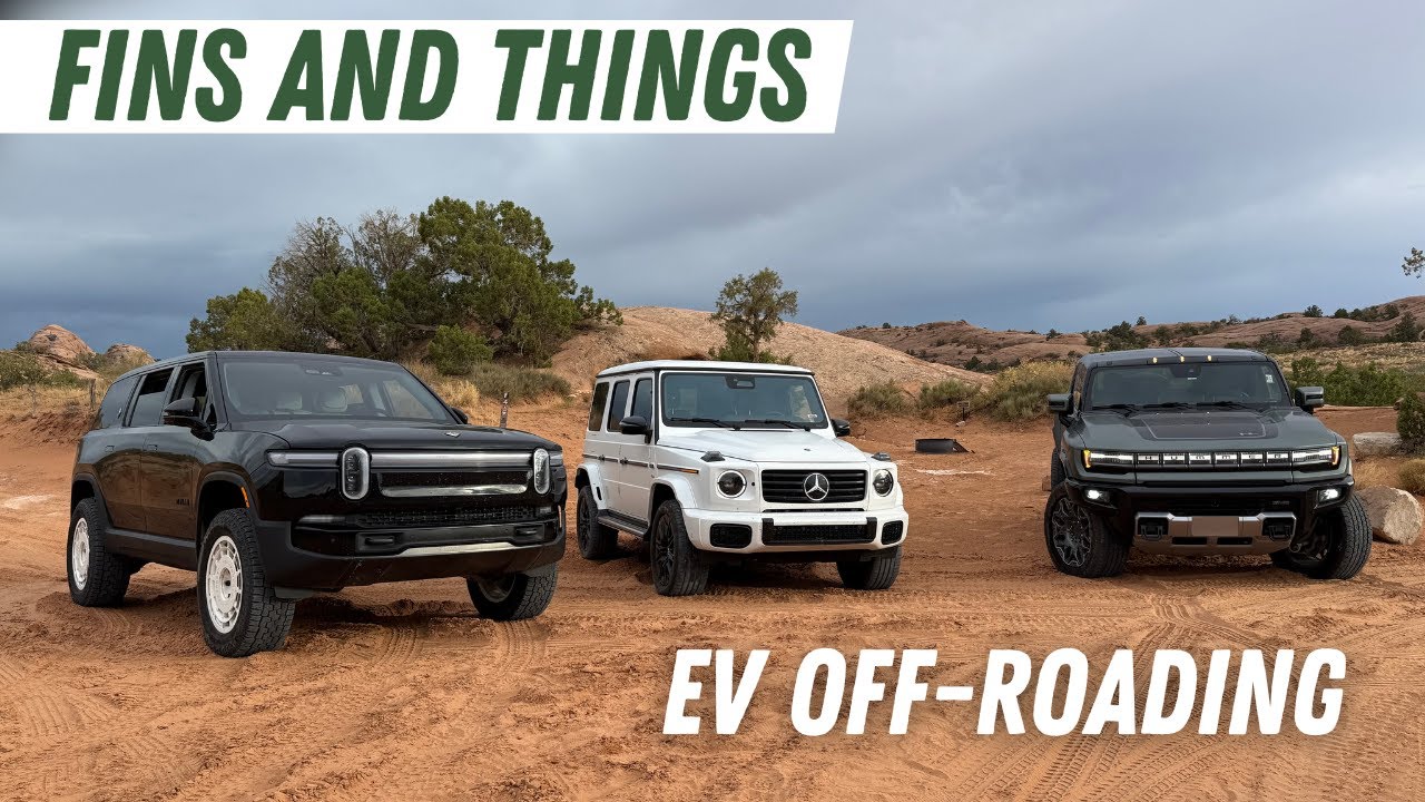 Rivian, Hummer EV и Electric G Wagon: приключения в Моабе! Плавники для бега и всё такое