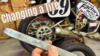 Changing a Motorcycle Tire | Flat Track Racing Chores