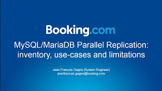 MySQL/MariaDB Parallel Replication: inventory, use cases and limitations