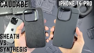 iPhone 14 Pro Caudabe Sheath VS Synthesis Case Review/Comparison (Which will win?!) (Case Show Down)