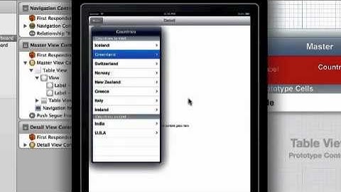 Table Cell Sections in iPhone iPad IOS 5 Xcode 4.3