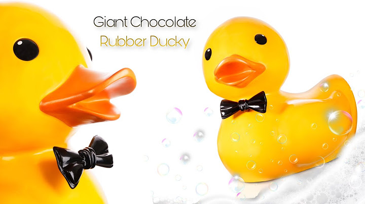 Giant Chocolate Rubber Ducky!