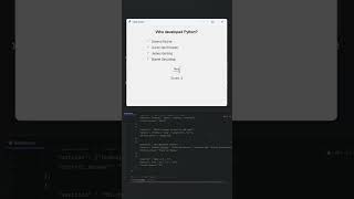👉 Python Quiz App 🔥 | Can You Score 100%? 😎 #shorts