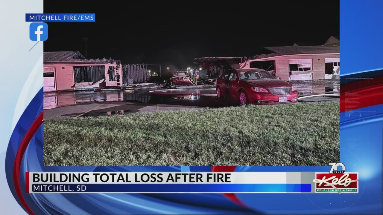 Building deemed total loss after fire in Mitchell - YouTube