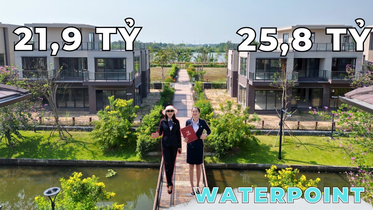 Dinh thự Signature tại Waterpoint đẹp mê mệt. 2 căn góc 3 mặt tiền diện tích từ 465m2 - 547m2