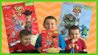 Trying weird cereal New Toy Story 4 carnival berry cereal review