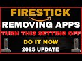 FIRESTICK SETTING YOU MUST TURN OFF NOW! (STOP AMAZON REMOVING YOUR APPS) 2025! Mp3 Song