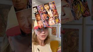 hanging my #bobdylan art work “the Decades of Dylan “ launch of the biopic #acompleteunknownmovie