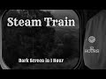  steam train  interior passenger car  good track sounds and steam whistle sounds