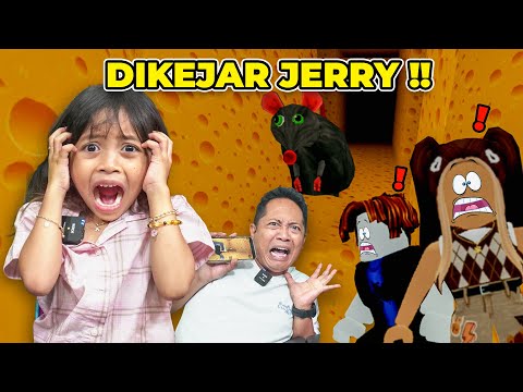 LEIKA DAN AYAH DIKEJAR JERRY JAHAT ?! LEIKA MALAH TERJEBAK DIRUANG RAHASIA [ROBLOX INDONESIA]