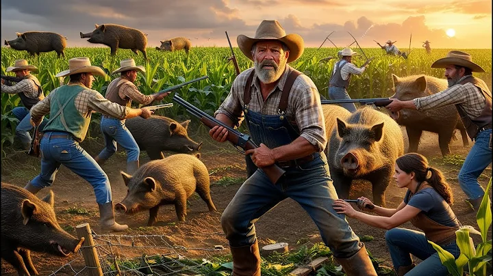 How Texas Farmers Deal With Millions Of Giant Wild Boar destroying Corn Fields | Hog Hunting