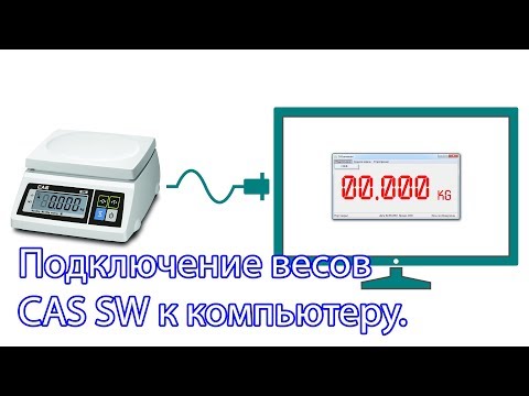 Подключение весов CAS SW к компьютеру