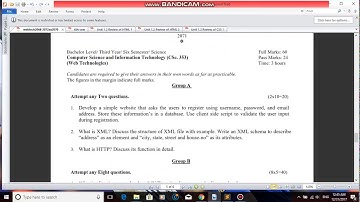 HTML code of table and use of sup tag Bsc.CSIT