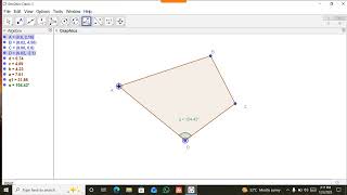Measurement of Angles in Geogebra app 