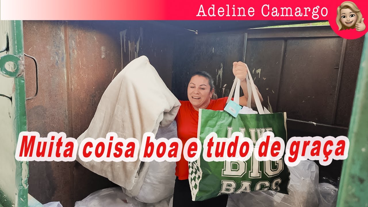 Super achados no dumpster: Voltei com sacolas lotadas sem gastar nada