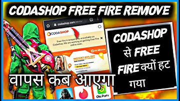 Why Codashop Removed free fire Diamonds | New Topup Website by Garena? free fire topup website