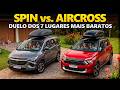 SPIN vs AIRCROSS: Comparativo dos SUVs 7 Lugares Mais Baratos