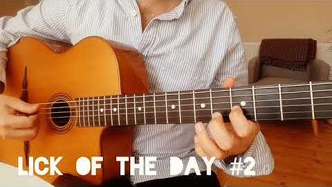 Gypsy Jazz Licks- Lick Of The Day #2 - A7 gypsy jazz lick - Django Reinhardt