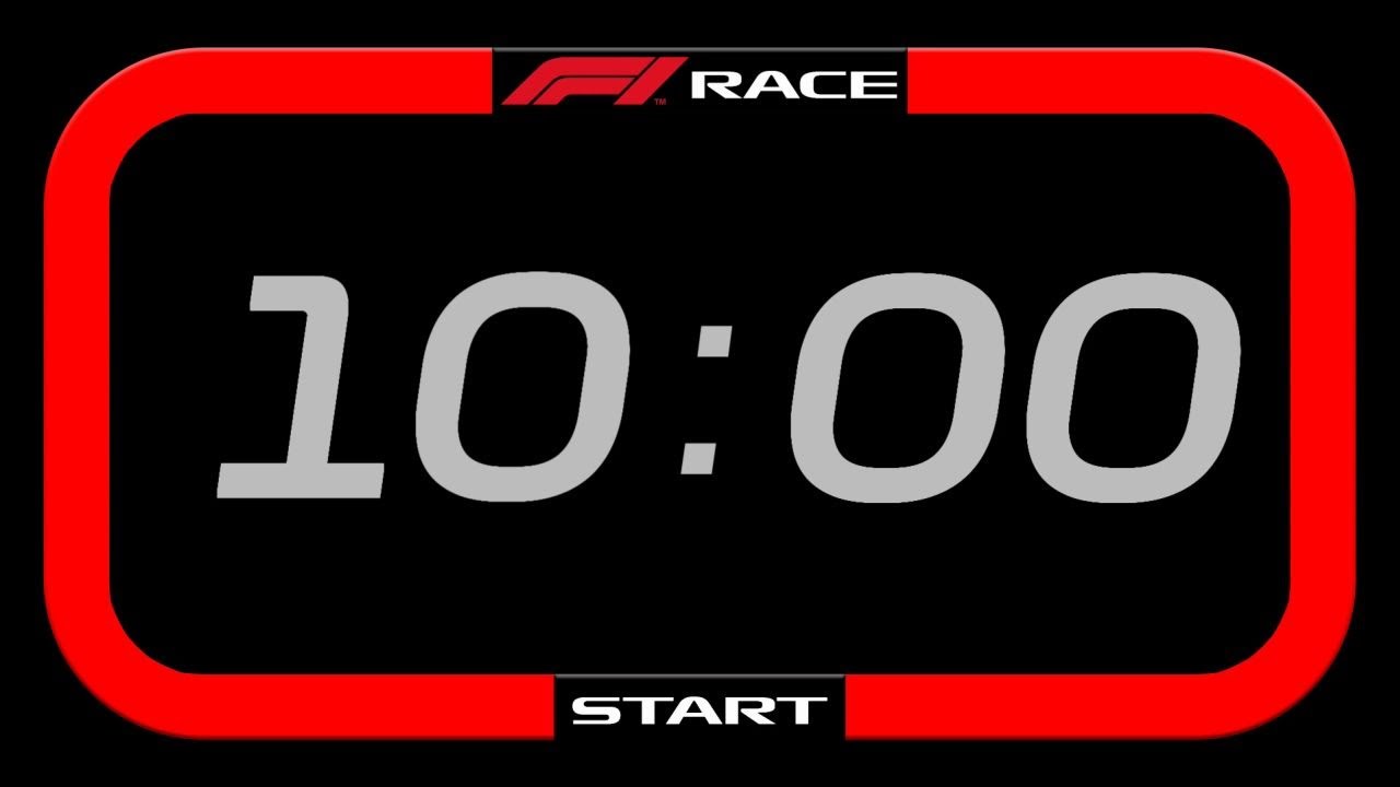 F1 Countdown Clock F1 Countdown Timer (v4) 10 Minutes FHD - YouTube