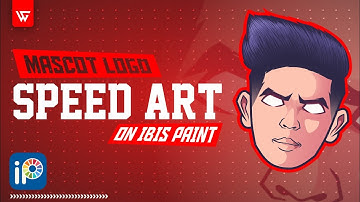 Make custom Mascot logo on android | ibis paint speed art #wacors