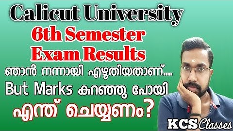 Calicut University 6th Semester Exam Results Issues