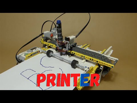 PRINTER - IMAGE TO DRAWING | Lego Mindstorms Ev3 | MOC (with building instructions)