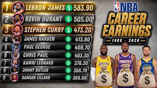 Top 15 NBA Players with the Highest Career Earnings | 1985 - 2026 screenshot 5
