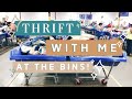 Thrift with Me at The Bins Goodwill Outlet + Haul for Poshmark & ThredUp
