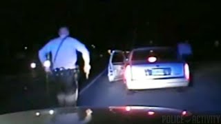 Man Flees Traffic Stop With Cop In Car