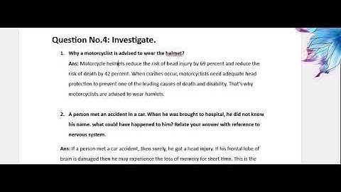 8th Class General Science| Chapter 2 |Human Nervous System |Full Solved Exercise