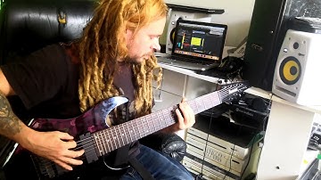 Recording guitars with an 8-string Ibanez