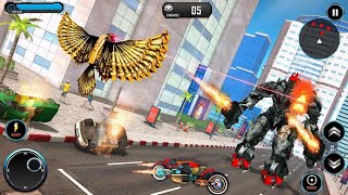 Flying Pigeon Transform Robot: Bike Robot War Game Vital Games Production Gameplay screenshot 4