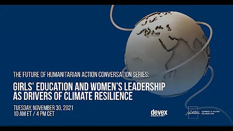 Girls education and womens leadership as drivers of climate resilience