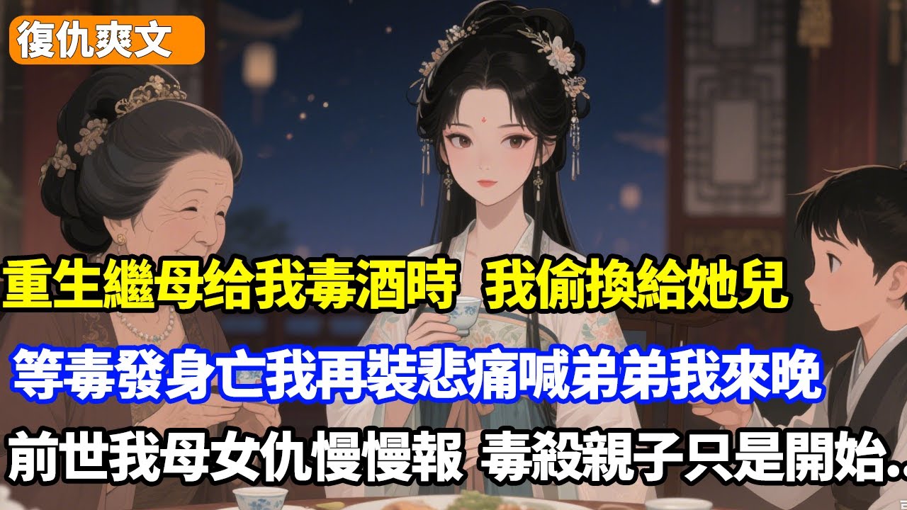 重生繼母给我毒酒時，我偷換給她兒，等毒發身亡我再裝醉醒喊弟弟我來晚，前世我母女仇慢慢報，你親手毒殺親子只是開始