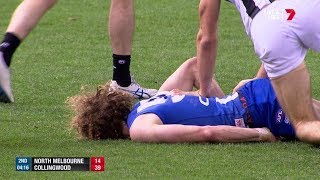 Round 20, 2017 - Ben Brown stretchered off