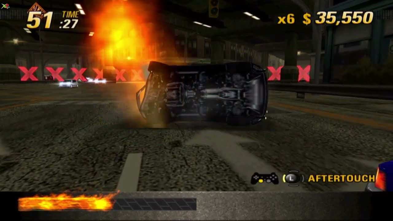 Burnout Revenge E3 Demo 2005: Crash Mode - Under The Hood (Cut Junction)