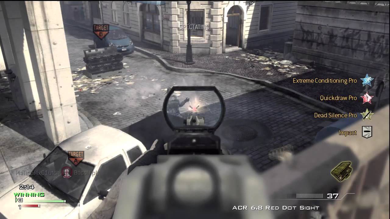 MW3 4v4 Gamebattles highlights | "PlaTinuMxC1utch 1v4 clutch"