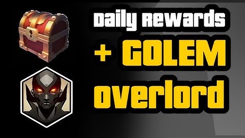 Splinterlands Daily Rewards and Golem Overlord stuff