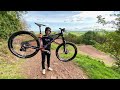 RIDING THE DREAM HARDTAIL AT A DOWNHILL BIKE PARK!!